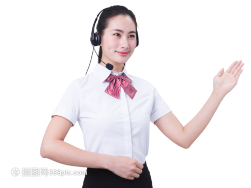 商業(yè)親和力 美女客服舉手手勢(shì)的客戶服務(wù)藝術(shù)